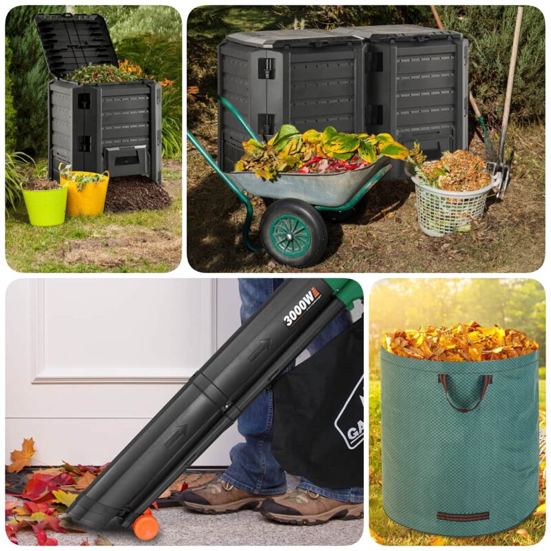 Kerti komposztálók, lombfúvó és kerti zsákok