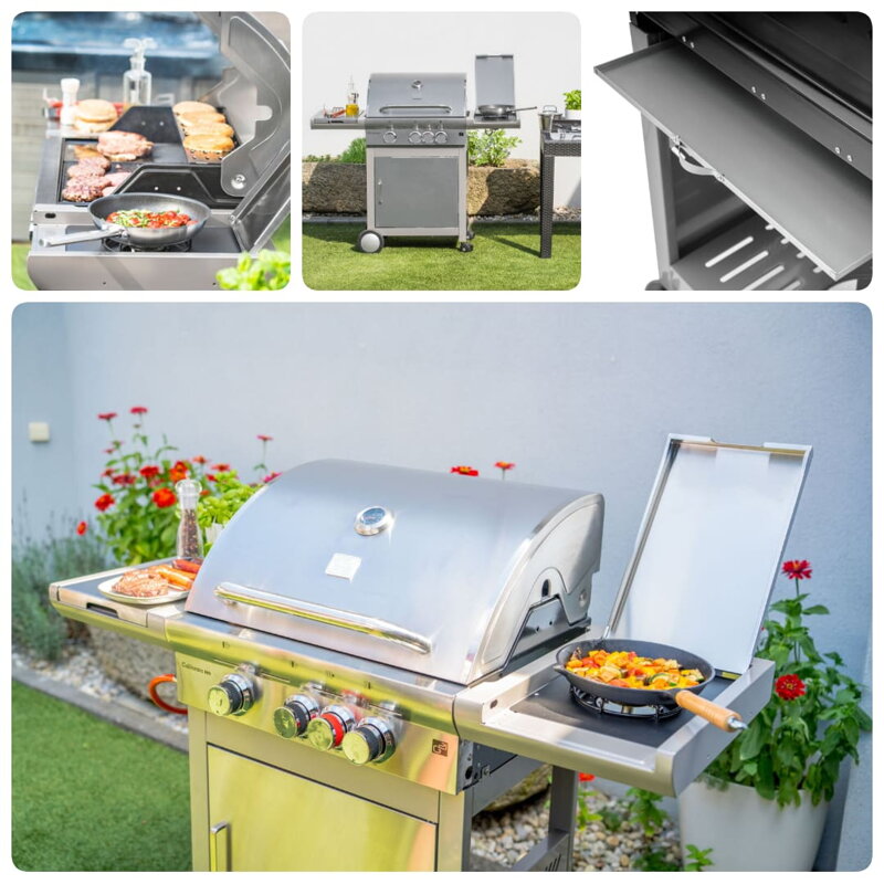 Gázgrill nagy grillezőfelülettel
