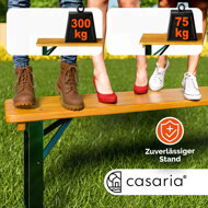 KLASIK sörpad készlet, 170cm, természetes barna