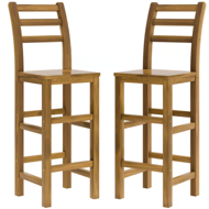 OSLO bárszék karfával, 2 db, 40x36x110cm, természetes barna