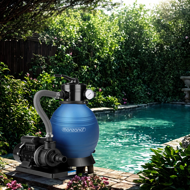 AQUA homokszűrő medencéhez, 10200 l/h, kék