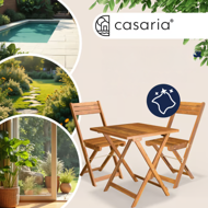 VITEK erkély bútor, 1+2, természetes barna