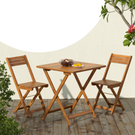 VITEK erkély bútor, 1+2, természetes barna