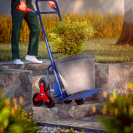 CART lépcsős kézikocsi, max. 200kg, kék