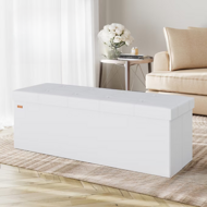 BELLA tárolós puff, 115x38x38cm, fehér