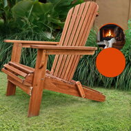 Kerti nyugágy ADIRONDACK, dönthető, 69x84x94 cm, natúr barna színben