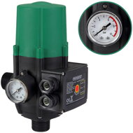 PUMP nyomáskapcsoló kábel nélkül, 10bar, manométerrel, zöld