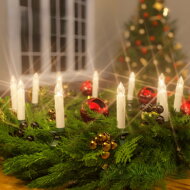 CANDLE gyertyák karácsonyfára, 20db, 10,5cm, meleg fehér