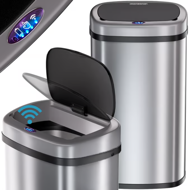 DEUS érzékelős szemetes, 58 liter, ezüst