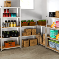 Nagy teherbírású HEAVY polc, max. 700 kg, 160x90x40 cm, ezüst