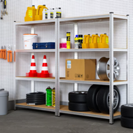 Nagy teherbírású HEAVY polc, max. 700 kg, 160x90x40 cm, ezüst