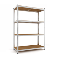 Nagy teherbírású HEAVY polc, max. 700 kg, 160x90x40 cm, ezüst