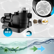 AQUA Homokszűrő medencéhez előszűrővel, 13 200 l/h, kék