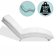 LONDON napozó fotel, 186×55×89cm, fehér