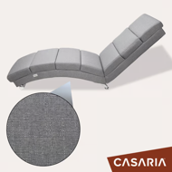 LONDON napozó fotel, 186×55×89cm, szürke