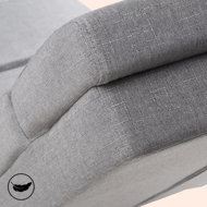 LONDON napozó fotel, 186×55×89cm, szürke