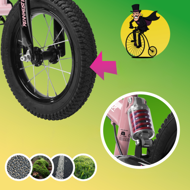 QUIDO gyerek futóbicikli, 3 éves kortól, rózsaszín