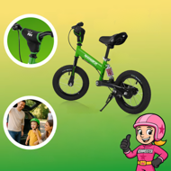 QUIDO gyerek futóbicikli, 3 éves kortól, zöld