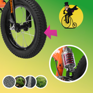 QUIDO gyerek futóbicikli, 3 éves kortól, narancs