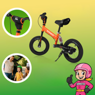 QUIDO gyerek futóbicikli, 3 éves kortól, narancs