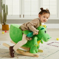 DINO hintázó sárkány biztonsági övvel, zöld 