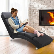 LONDON napozó fotel, 186×55×89cm, antracit