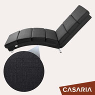 LONDON napozó fotel, 186×55×89cm, antracit