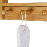 BAMBOO fürdőszobai függő polc, 28,5x10x70cm, 3 polc, barna