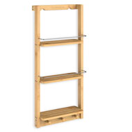 BAMBOO fürdőszobai függő polc, 28,5x10x70cm, 3 polc, barna