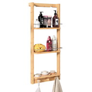BAMBOO fürdőszobai függő polc, 28,5x10x70cm, 3 polc, barna
