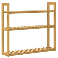 KAREN bambusz fali polc, 3 szintes, 60x15x54cm, barna