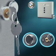 POST postaláda újságtartóval, 30,5x10x33,5cm, ezüst