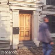 POST postaláda újságtartóval, 30,5x10x33,5cm, antracit