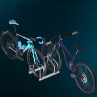 BIKE kerékpártartó, 2 kerékpár, 50x32x27cm, ezüst