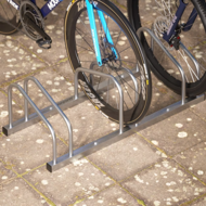 BIKE kerékpártartó, 3 kerékpár, 84x32x27cm, ezüst
