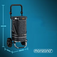 EASY bevásárlótáska kerekekkel, 50l, fekete