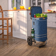 EASY bevásárlótáska kerekekkel, 50l, kék