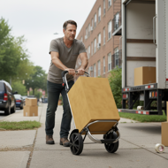 EASY bevásárlótáska kerekekkel, 50l, kék