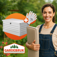 METALBOX fém tárolódoboz, 385L, 120×62×63cm, szürke