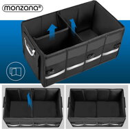 LEROY csomagtartó rendező, 63l, 60x35x30cm, fekete