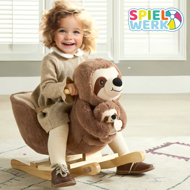 Hintázó nyugágy biztonsági övvel, barna