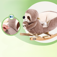 Hintázó nyugágy biztonsági övvel, barna