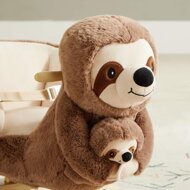 Hintázó nyugágy biztonsági övvel, barna