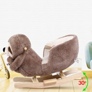 Hintázó nyugágy biztonsági övvel, barna