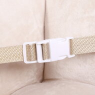 Hintázó nyugágy biztonsági övvel, barna