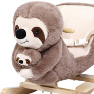 Hintázó nyugágy biztonsági övvel, barna