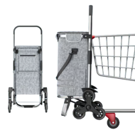 COMFORT bevásárlótáska lépcsőjáró kerekekkel, 50l, szürke