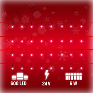 SIMPLE karácsonyi fényfüzér, 60m, hideg fehér