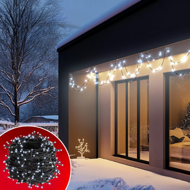 SIMPLE karácsonyi fényfüzér, 60m, hideg fehér