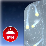 SIMPLE karácsonyi fényfüzér, 60m, meleg fehér